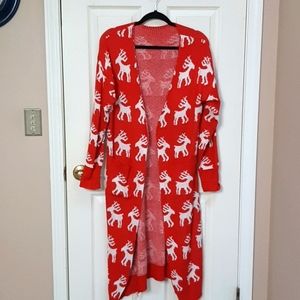 Reindeer long cardigan